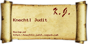 Knechtl Judit névjegykártya